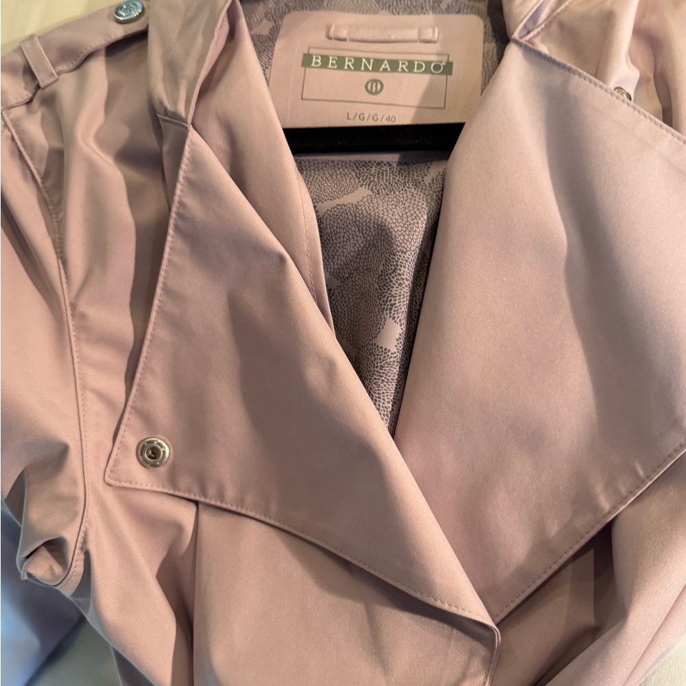 Bernardo Light Purple Trench Coat - Picture 5 of 6